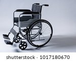 Wheelchair for people without the ability moving around. Disability concept. Copy space in right side