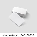 blank business cards on light... | Shutterstock . vector #1640150353
