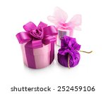three bright colorful gift... | Shutterstock . vector #252459106