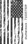 grunge american flag. vintage... | Shutterstock .eps vector #710357509