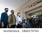 Small photo of Cheung Sha Wan, Hong Kong: 23/11/2020- Facing charges including organizing an unauthorized assembly and incitement to knowingly take part in an unauthorized assembly, they decided to plead guilty.