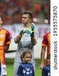 Small photo of On September 16, 2014, Galatasaray football team drew with Belgium's Anderlecht team in the Champions League at the Istanbul Turk Telekom Arena stadium 1–1. Fernando Muslera