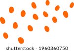 doodle of small orange specks... | Shutterstock .eps vector #1960360750