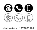 phone and mobile phone icon... | Shutterstock .eps vector #1777829189