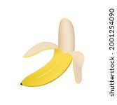 banana fruit emoji vector... | Shutterstock .eps vector #2001254090