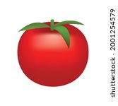 tomato emoji vector design.... | Shutterstock .eps vector #2001254579