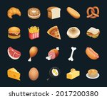 bread and bakery product emoji... | Shutterstock .eps vector #2017200380