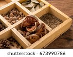 Assorted Dried Herbs In A...