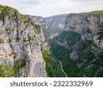 Small photo of View of the Vikos Gorge, the deepest gorge in Europe, Epirus, Greece