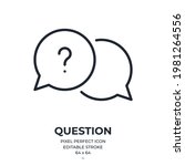 question mark in a speech... | Shutterstock .eps vector #1981264556