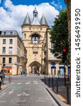 Small photo of Bordeaux, France - May 5, 2019: La Grosse Cloche or the Big Bell of Bordeaux, France
