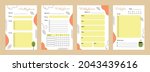 a set of pages for planning a... | Shutterstock .eps vector #2043439616