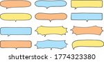 horizontal colorful speech... | Shutterstock .eps vector #1774323380
