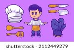 cute chef collection... | Shutterstock .eps vector #2112449279