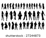 silhouettes bodies | Shutterstock .eps vector #27244873