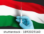 vaccination in hungary. vaccine ... | Shutterstock . vector #1892025160