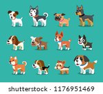 different type of cartoon dogs... | Shutterstock .eps vector #1176951469