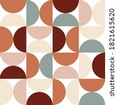 abstract half circle multicolor ... | Shutterstock .eps vector #1821615620