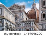 Florence Duomo, Italy. Santa Maria del Fiore cathedral (Basilica of Saint Mary of the Flower). City in the day