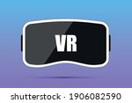 vr glasses icon  logo  virtual... | Shutterstock .eps vector #1906082590