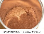 scattered ground brown coffee... | Shutterstock . vector #1886759410