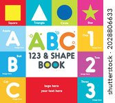 abc book cover  alphabet cover  ... | Shutterstock .eps vector #2028806633