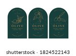 vector set labels with olive... | Shutterstock .eps vector #1824522143