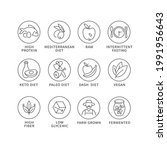 vector set of logos  badges and ... | Shutterstock .eps vector #1991956643
