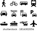 simple icon set. transportation ... | Shutterstock .eps vector #1816302056