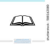 open book vector icon. | Shutterstock .eps vector #588162080
