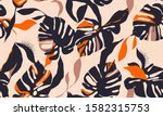 modern exotic jungle plants... | Shutterstock .eps vector #1582315753