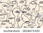 continuous line  drawing of... | Shutterstock .eps vector #1818671420