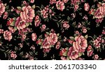 Abstract Solid Vector Flowers...