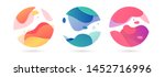 set of abstract modern graphic... | Shutterstock .eps vector #1452716996