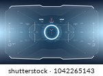 futuristic vector hud interface ... | Shutterstock .eps vector #1042265143