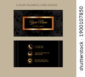business card template. luxury... | Shutterstock .eps vector #1900107850