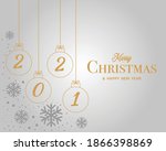 merry christmas and happy new... | Shutterstock .eps vector #1866398869