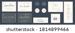 wedding invitation  menu ... | Shutterstock .eps vector #1814899466
