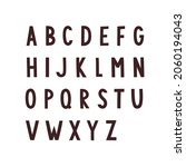 hand drawn alphabet.... | Shutterstock .eps vector #2060194043