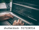 coding code program programming compute coder work write software hacker develop man concept - stock image