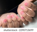nails design with pink color or ombre nails