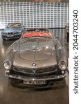 Small photo of Germany, Munich - April 27, 2011: BMW 507 roadster in the exhibition hall of the BMW Museum. The car was produced from 1956 to 1959. A total of 252 copies were produced