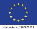 the flag of the european union  ... | Shutterstock .eps vector #1905863329