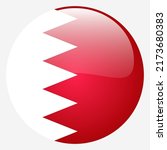 the flag of bahrain. standard... | Shutterstock .eps vector #2173680383