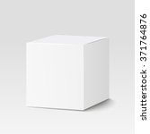 white square box. cardboard box ... | Shutterstock .eps vector #371764876