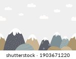seamless mountains and cloudy... | Shutterstock .eps vector #1903671220