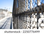 Old Rusty Chain Link Fence On...
