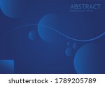 blue abstract wave background.... | Shutterstock .eps vector #1789205789