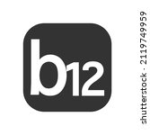 vitamin b12 grey icon.... | Shutterstock .eps vector #2119749959