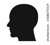   men head silhouette  male... | Shutterstock .eps vector #1468675319